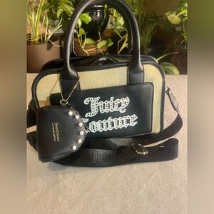 Juicy Couture Black and Tan Crossbody Bag